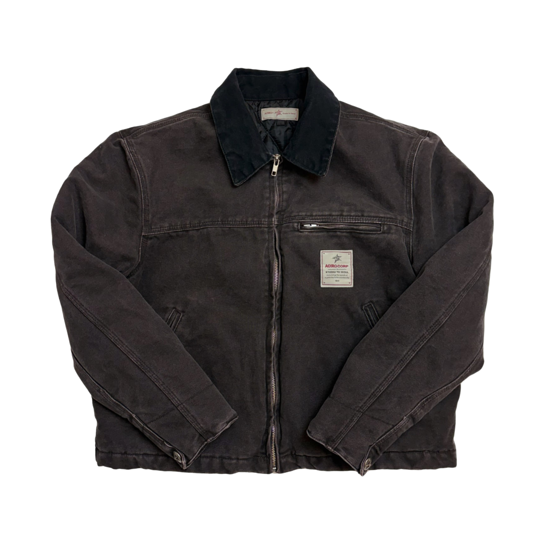 아오이로 VTG 디트로이트 사무라이 크롭 자켓 블랙 펄(Aoiro VTG Detroit Samurai Cropped Jacket Black Pearl)