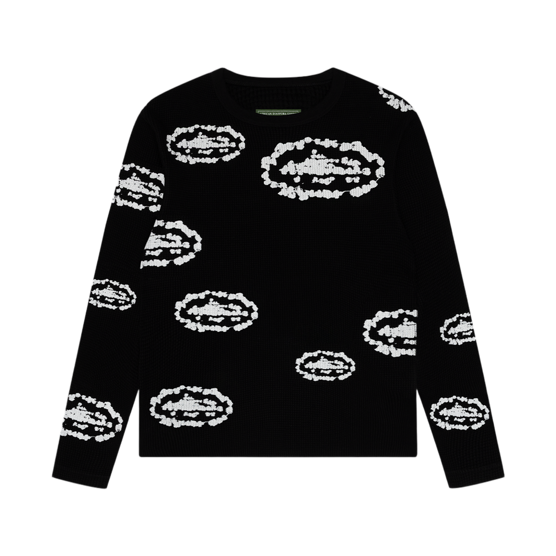 - Denim Tears x Corteiz Island Wreath Waffle Thermal Black
