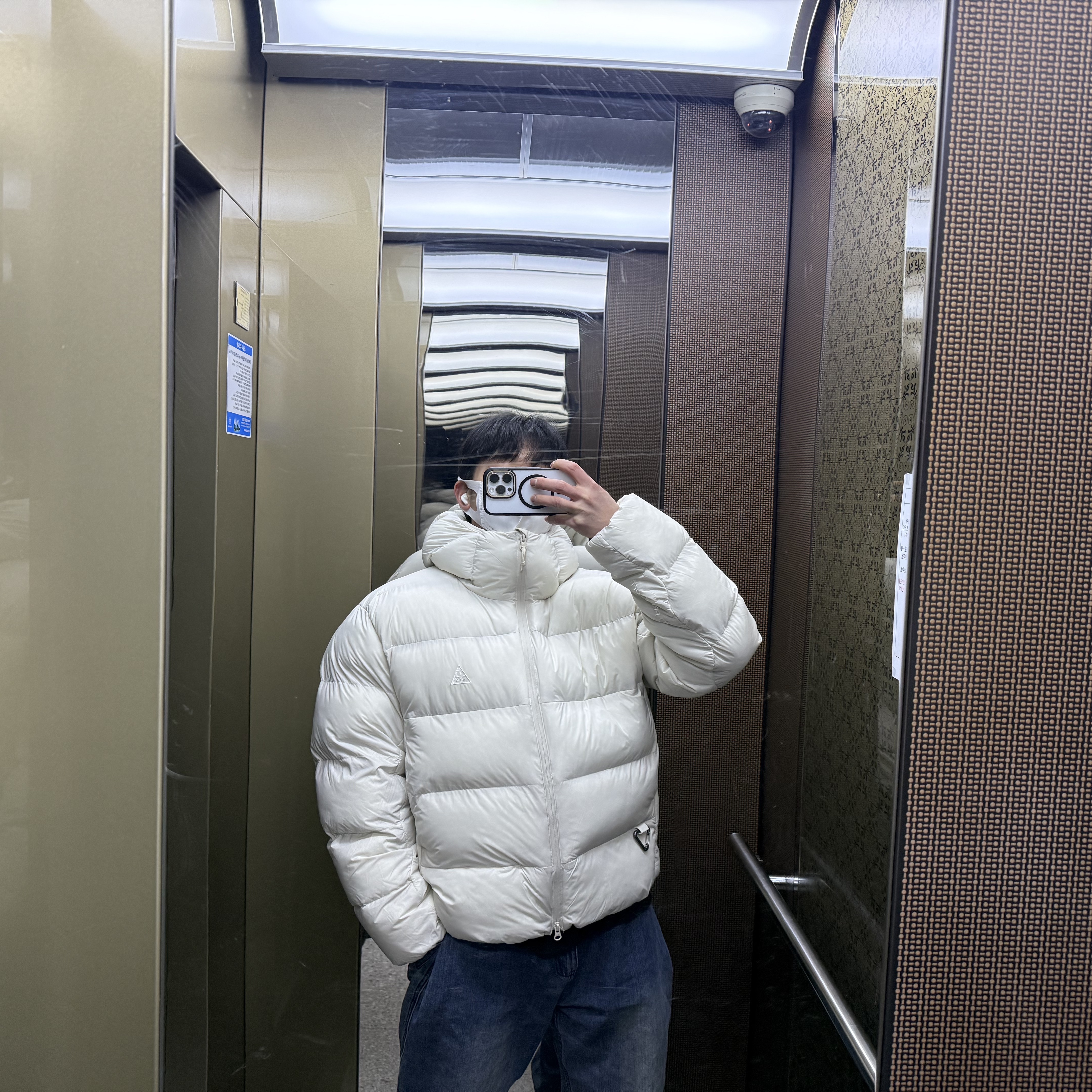Nike ACG Therma-Fit ADV Lunar Lake Loose Hooded Jacket Light Orewood Brown - Asia 착용 스타일