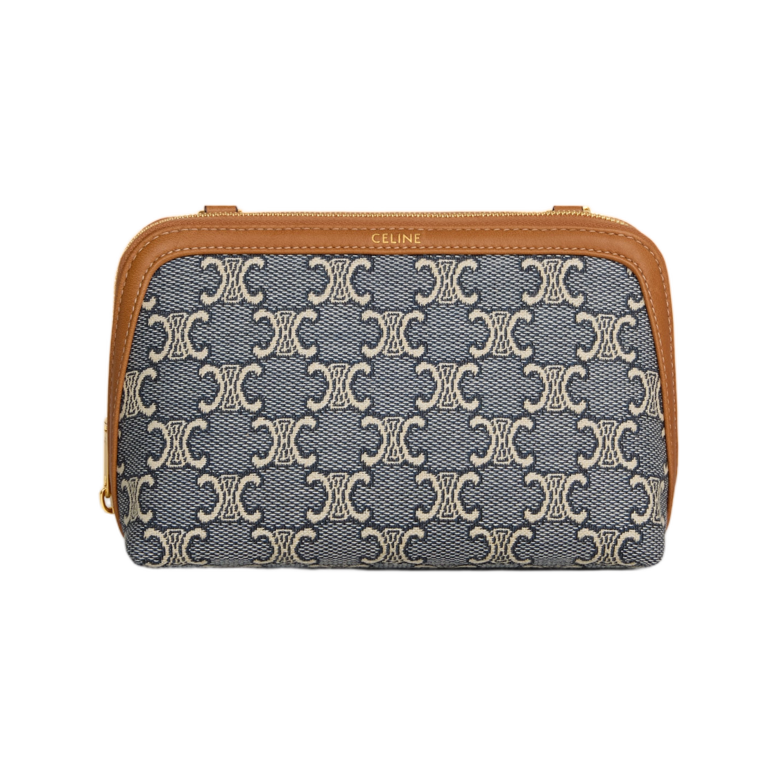 셀린느 클러치 온 체인 자카드 트리옹프 올 오버 네이비 에크루(Celine Clutch On Chain In Jacquard Triomphe All Over Navy Ecru) - 2