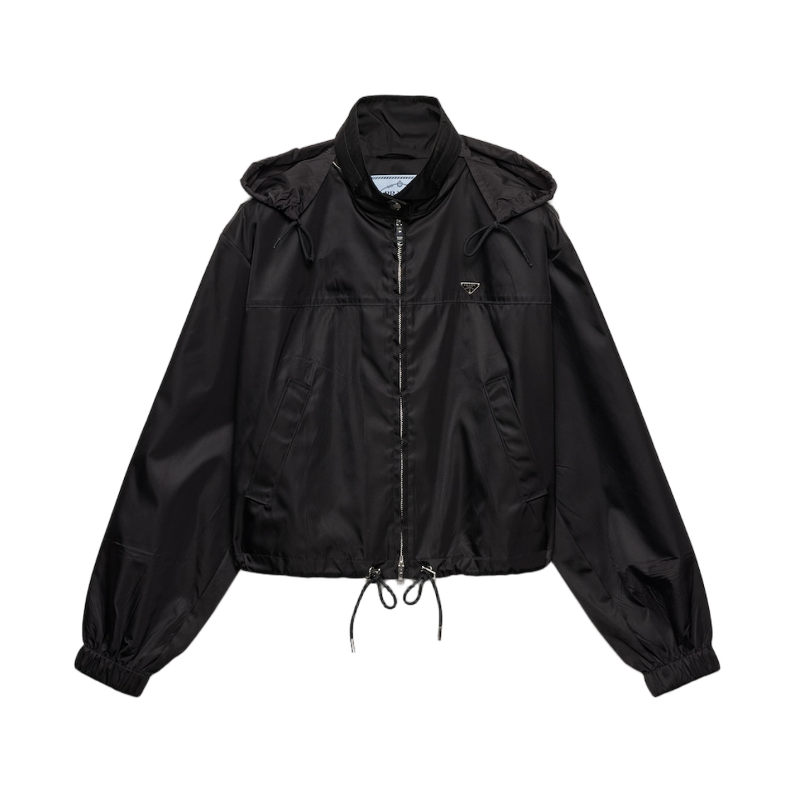 (W) 프라다 리나일론 블루종 자켓 블랙((W) Prada Re-Nylon Blouson Jacket Black) - 1