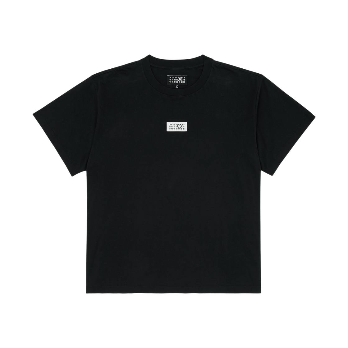 SH0GC0032M20170900 MM6 Maison Margiela Numeric Cotton T-Shirt Black