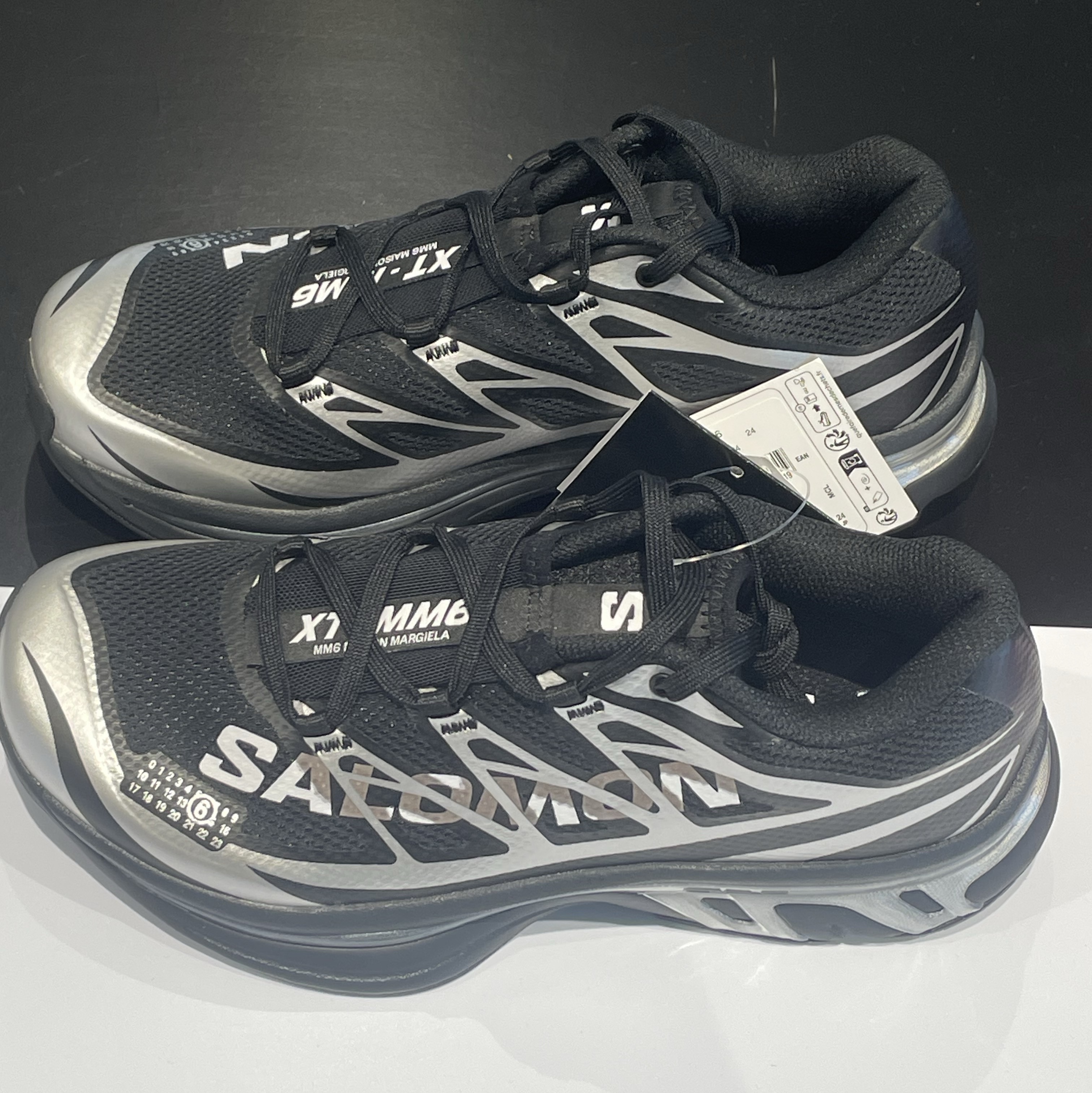 Salomon x MM6 Masion Margiela XT-MM6 Black Ftw Silver 착용 스타일
