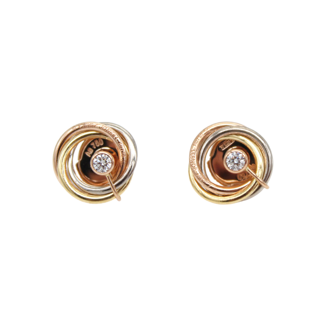 까르띠에 트리니티 18K 다이아 귀걸이 B8043200(Cartier Trinity 18K Diamond Earrings B8043200)