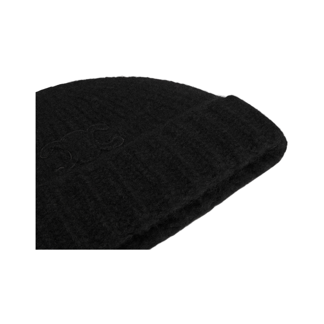 셀린느 트리옹프 비니 캐시미어 실크 블랙(Celine Triomphe Beanie In Cashmere Silk Black) - 3