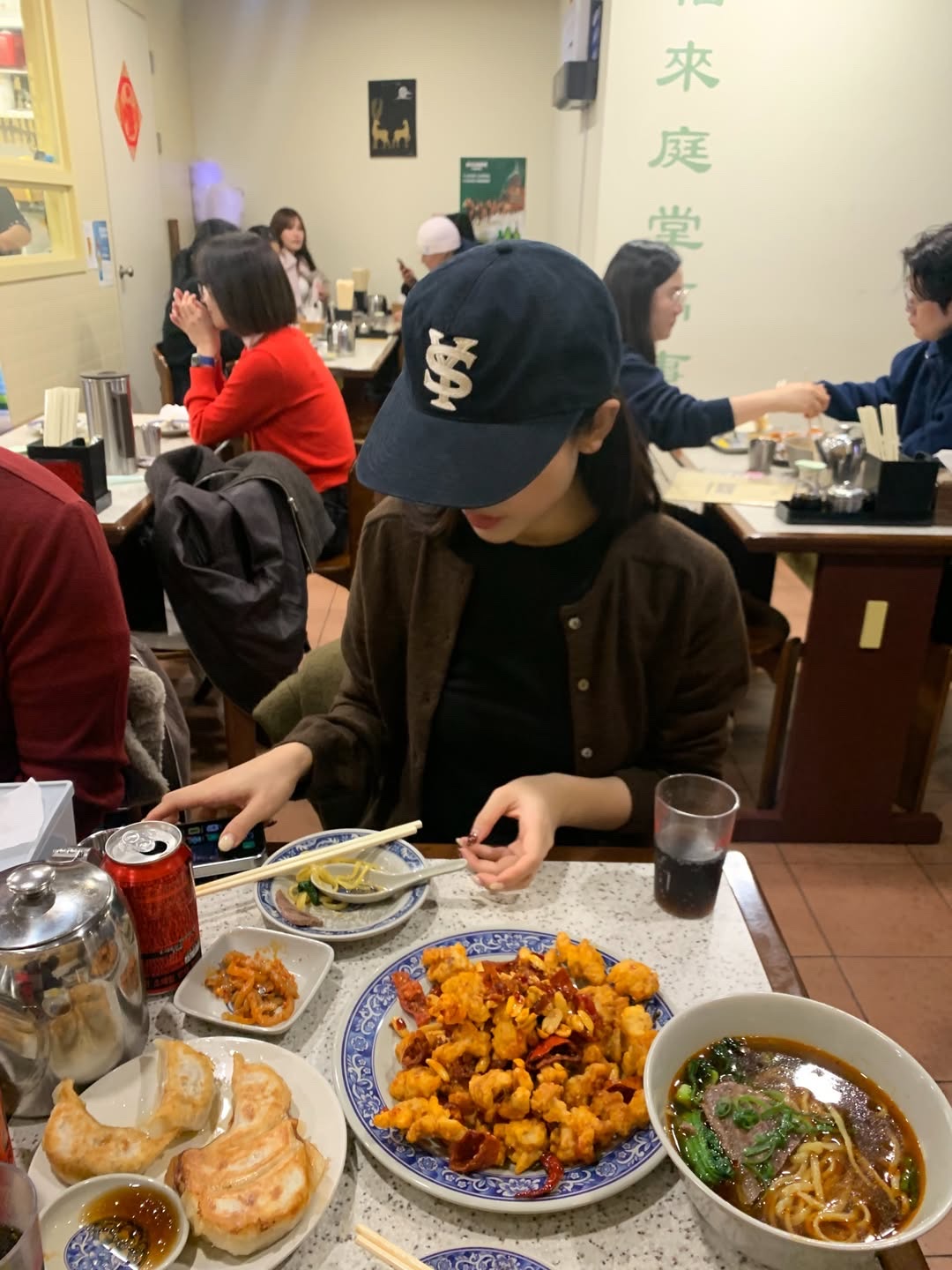 Sunday Ceremony Sy Logo 5 Panel Cotton Cap - Navy 착용 스타일 - 7