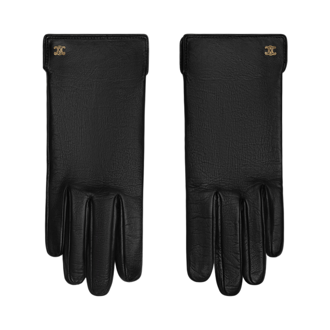 AA0GR3A55-38NO Celine Gloves In Lambskin Black