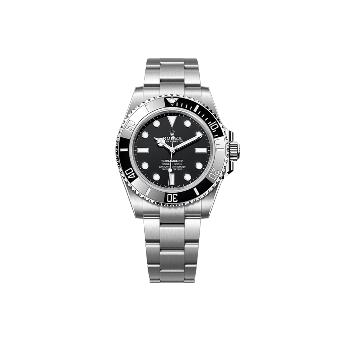 ITFOQMHDUMDH Rolex Submariner No Date 41-124060 Black Dial + Dot Oyster No. 7123