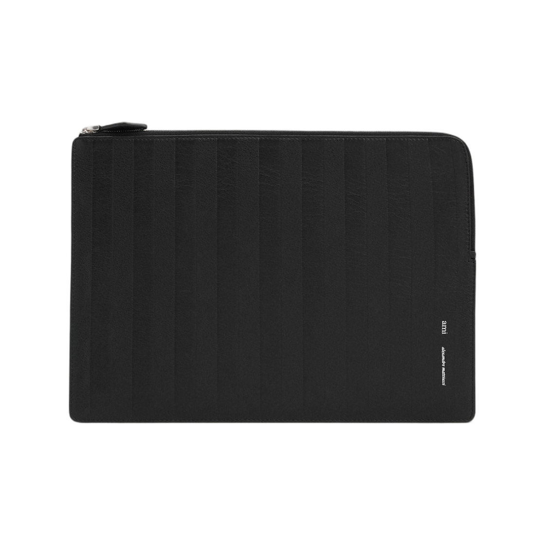 USL009-AL0090-001 AMI Black Leather Midi Document Holder Black