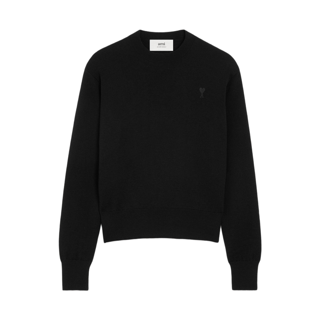 HKS826-001-0180 AMI de Coeur Wool Knit Black Black