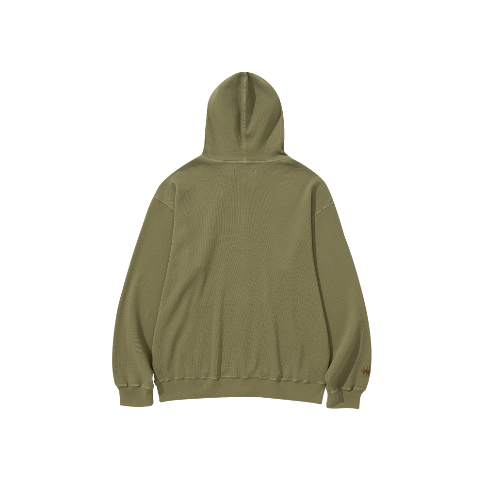 애프터매스 와플 집 후디 올리브(Aftermath Waffle Zip Hoodie Olive) - 3