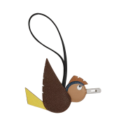 Hermes Birdy Charm Epsom Mysore Swift Milo & Palladium Chocolat Lime Deep Blue Gold Noir