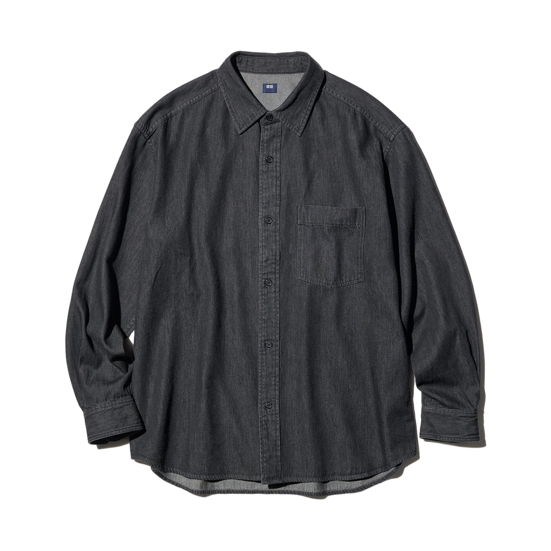 유니클로 데님 오버셔츠 블랙 - JP