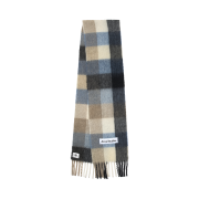 Acne Studios Mohair Check Muffler Blue Beige Black
