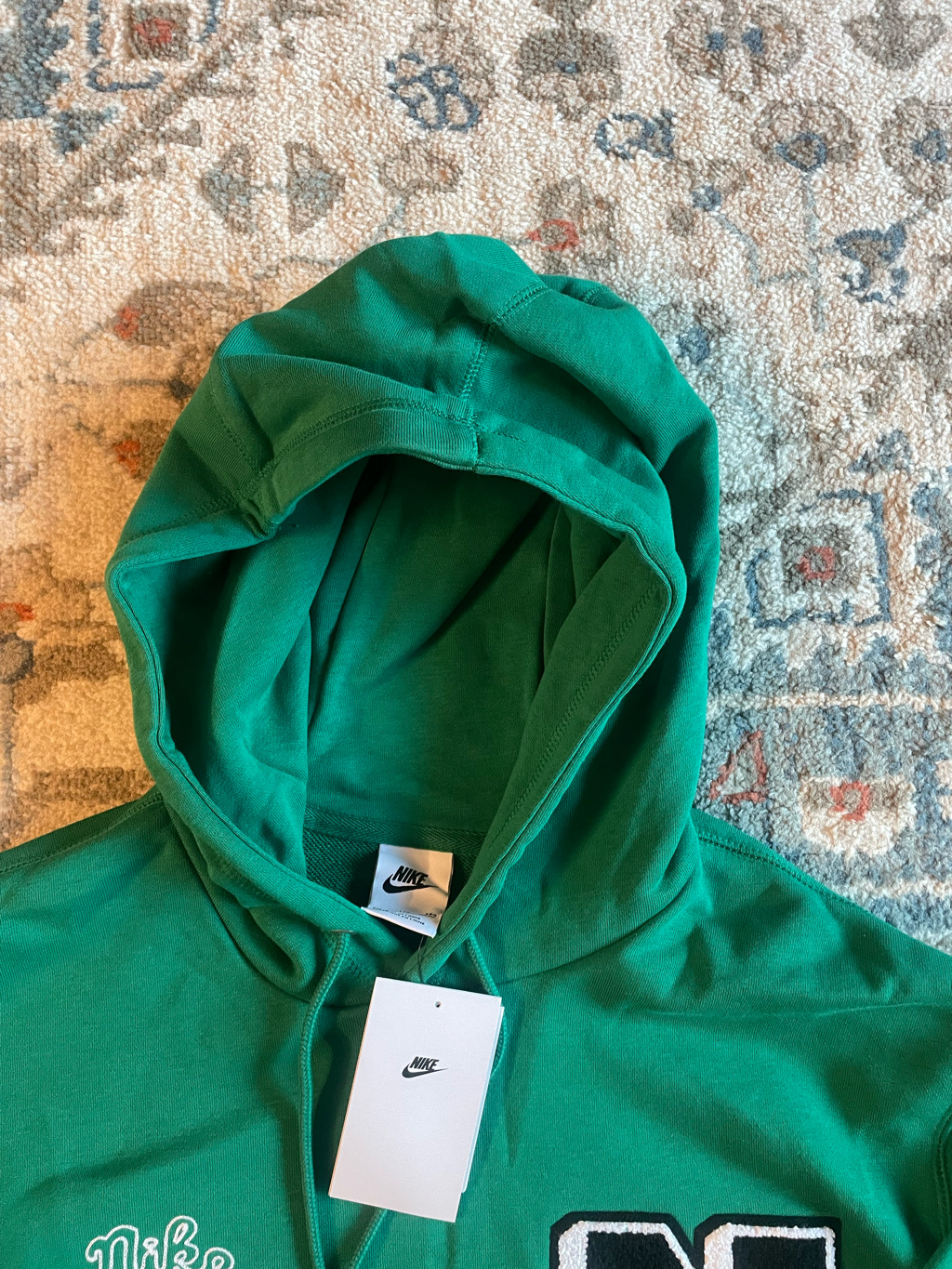 Nike Club Fleece French Terry Pullover Hoodie Malachite - Asia 착용 스타일 - 2