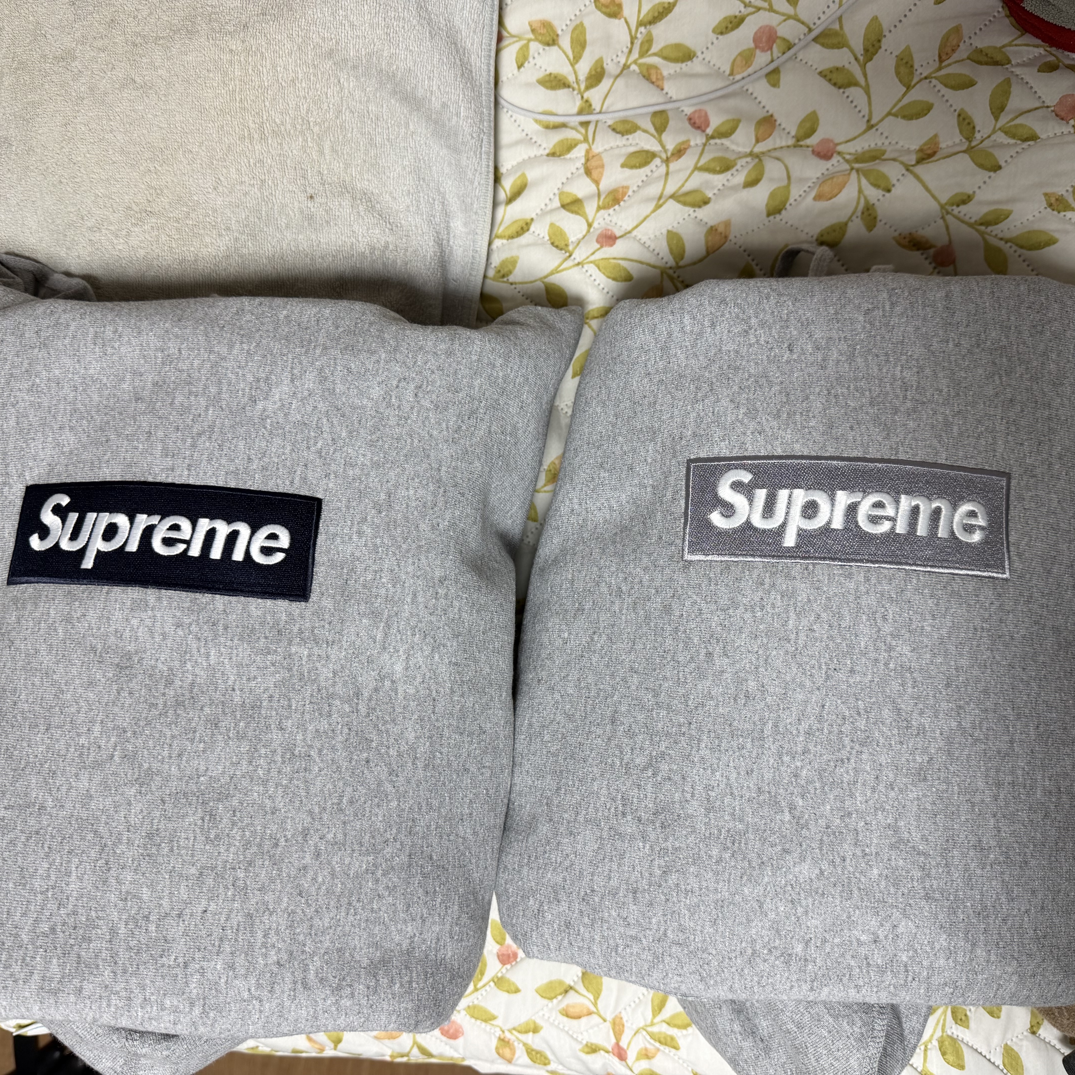 Supreme Box Logo Hooded Sweatshirt Heather Grey - 24FW, Supreme Box Logo Hooded Sweatshirt Heather Grey - 25FW 착용 스타일 - 2