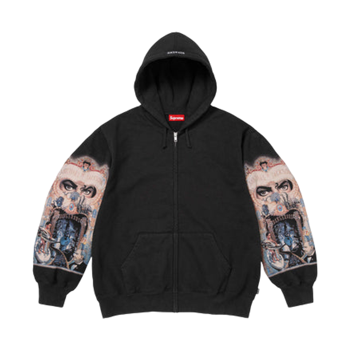 - Supreme x Michael Jackson Dangerous Zip Up Hooded Sweatshirt Black - 25FW
