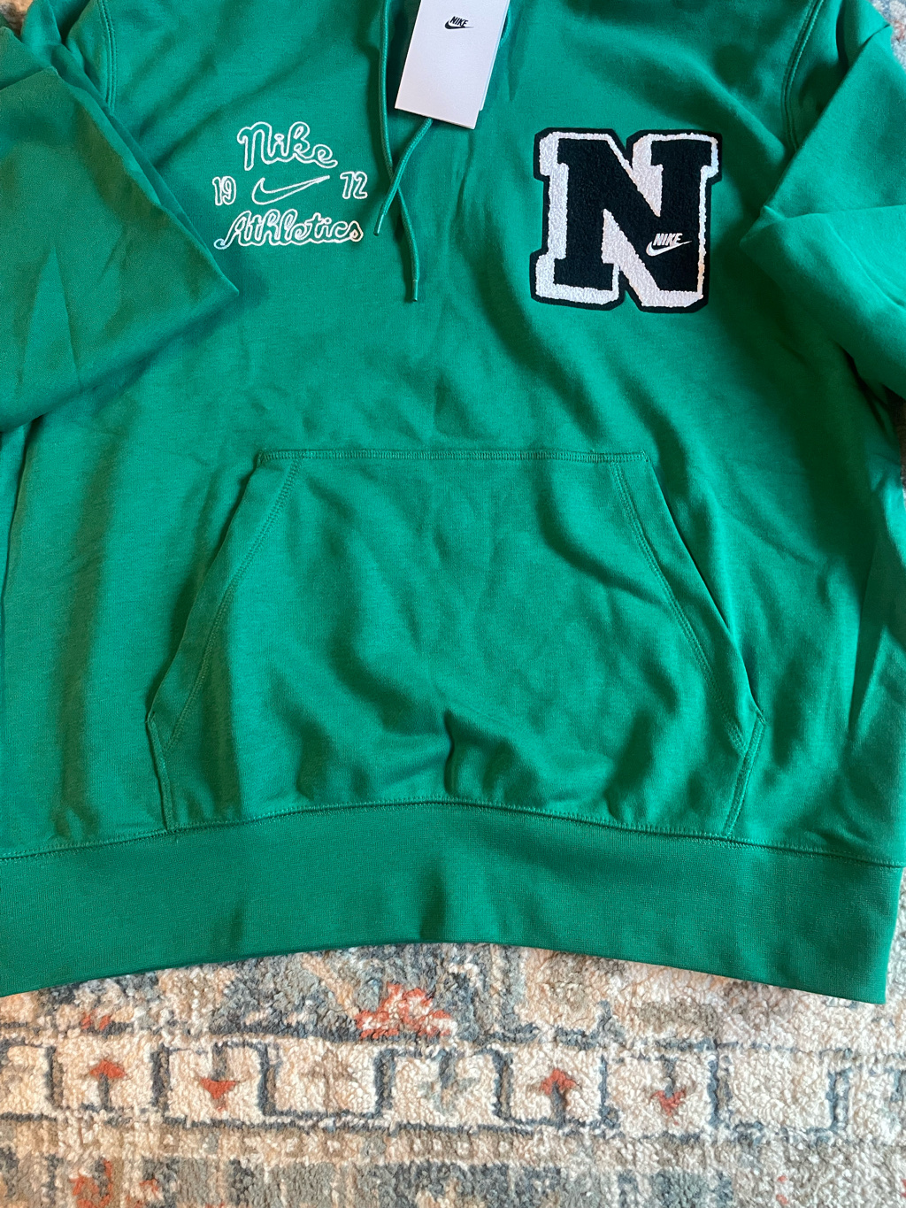 Nike Club Fleece French Terry Pullover Hoodie Malachite - Asia 착용 스타일 - 5
