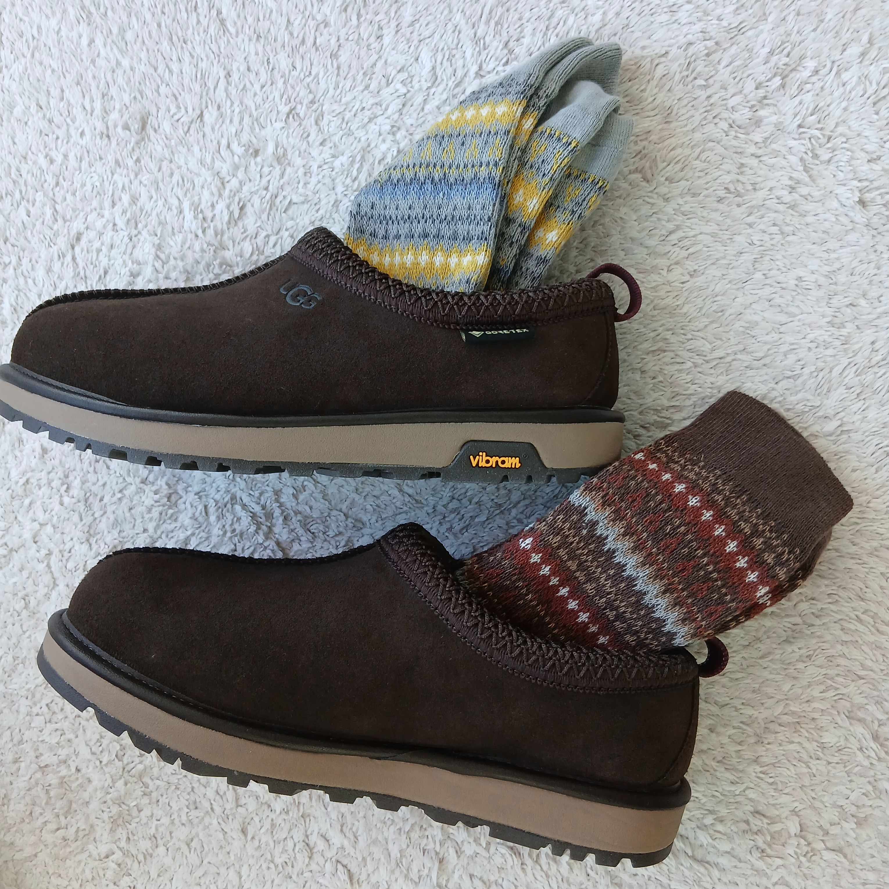 UGG Neuman Chestnut, UGG Tasman II Slipper Dusted Cocoa 착용 스타일 - 3