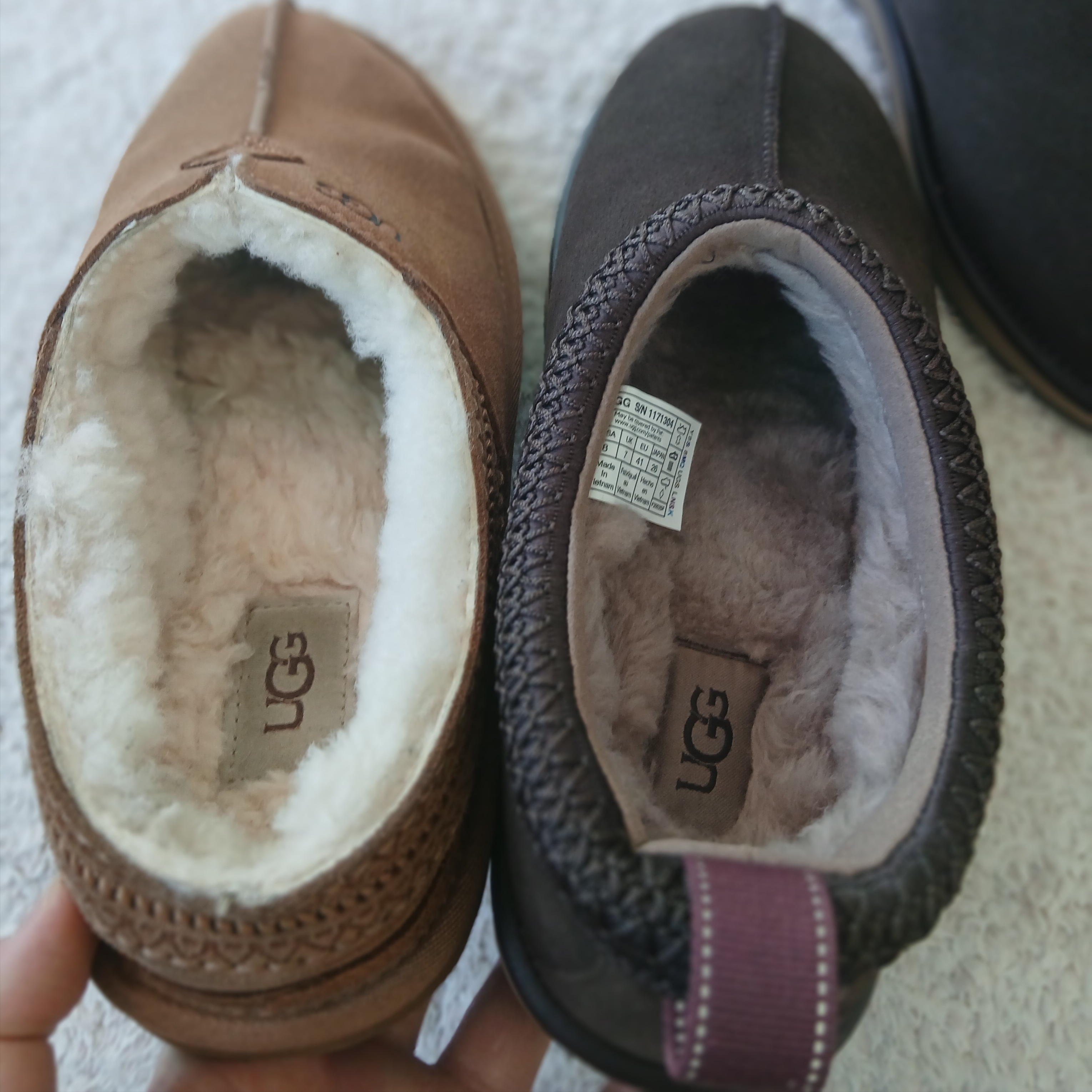 UGG Neuman Chestnut, UGG Tasman II Slipper Dusted Cocoa 착용 스타일 - 6