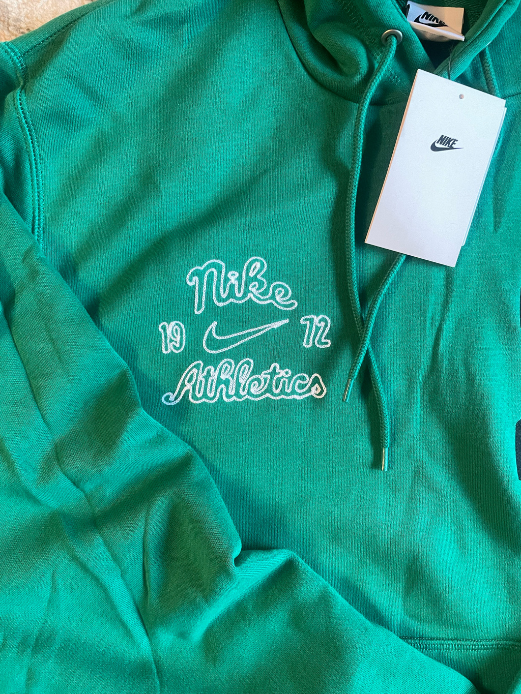 Nike Club Fleece French Terry Pullover Hoodie Malachite - Asia 착용 스타일 - 4