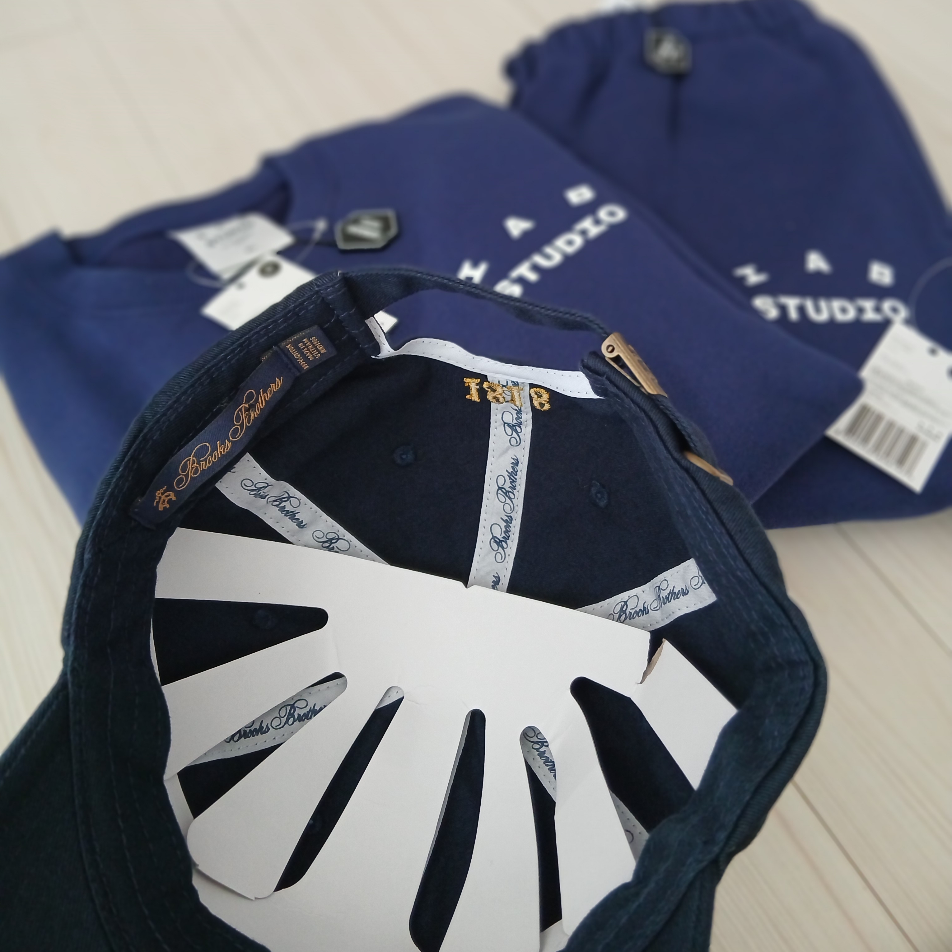 IAB Studio IAB Original Sweatshirt Navy, IAB Studio IAB Original Sweatpants Navy 착용 스타일 - 4
