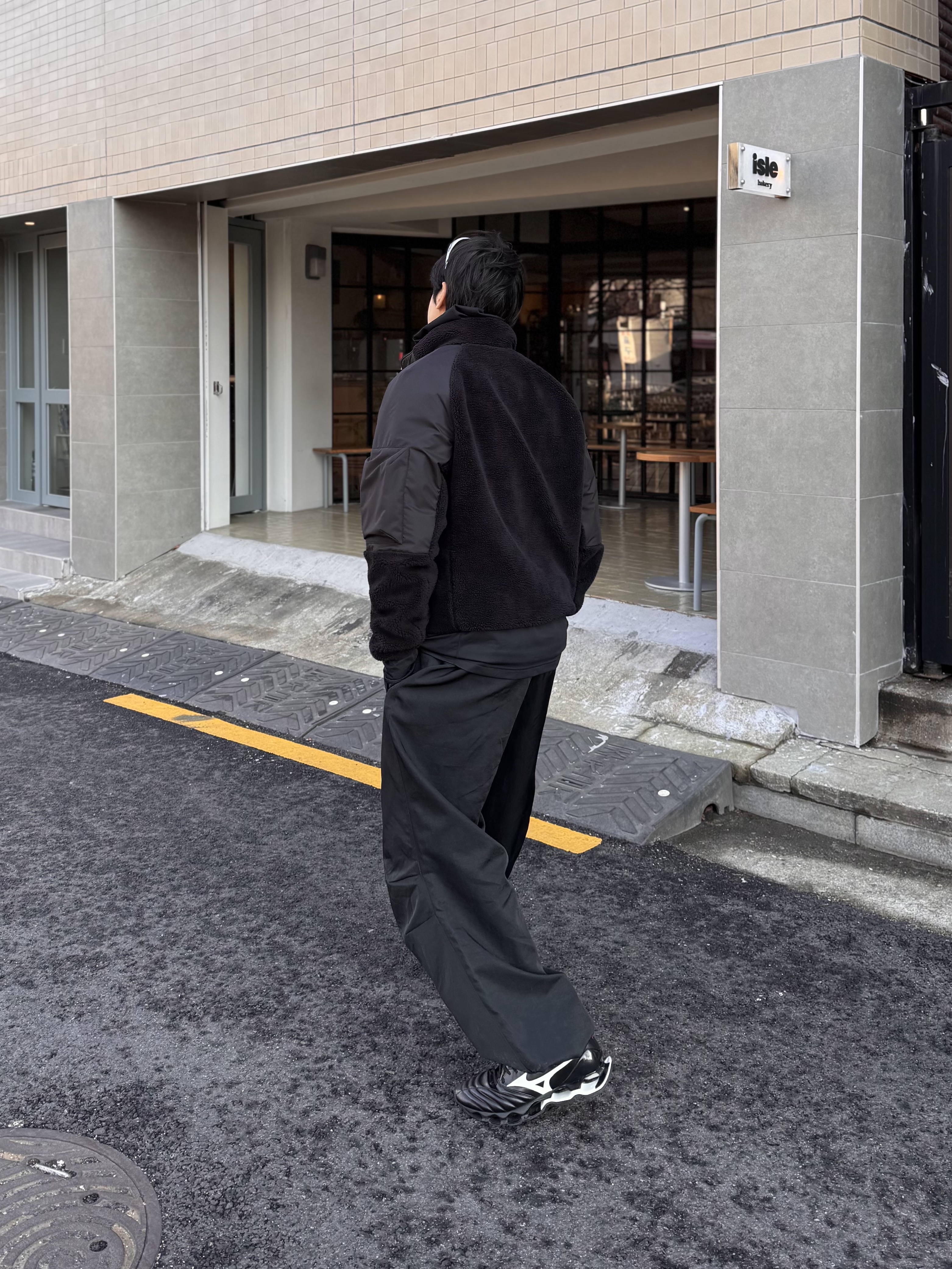 Oakley Eye Jacket Redux Silver Frame Prizm Black Polarized Lenses High Bridge Fit, Nonnod Track Pants Black 착용 스타일 - 2