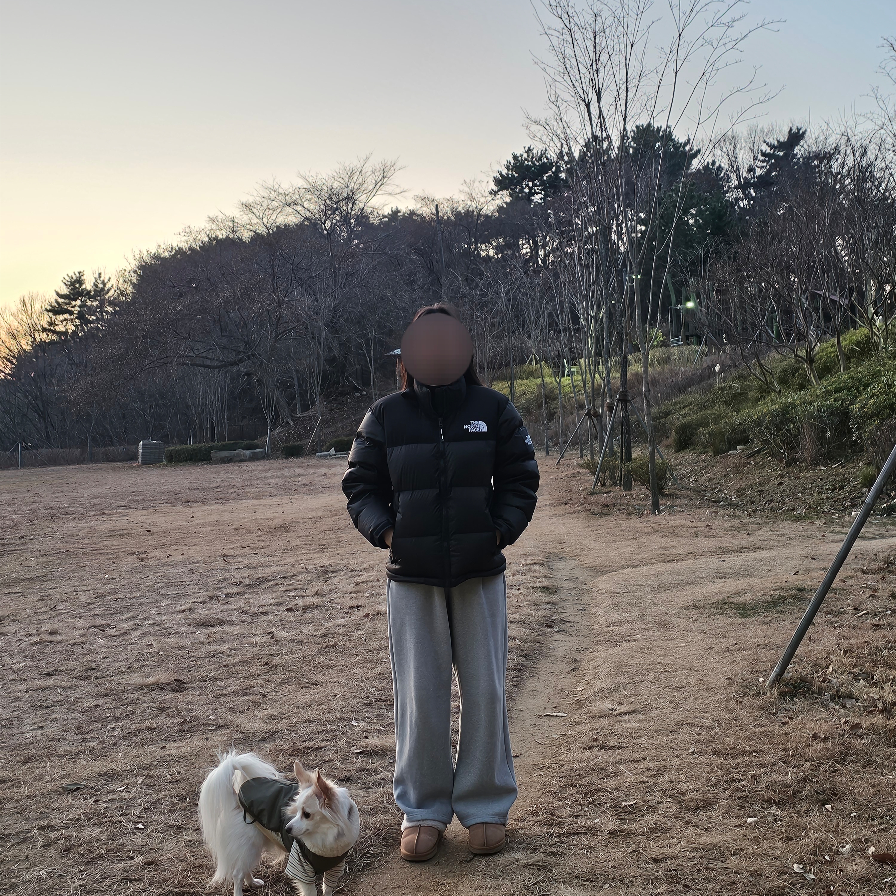 The North Face White Label Novelty Nuptse RDS Down Jacket Real Black 착용 스타일