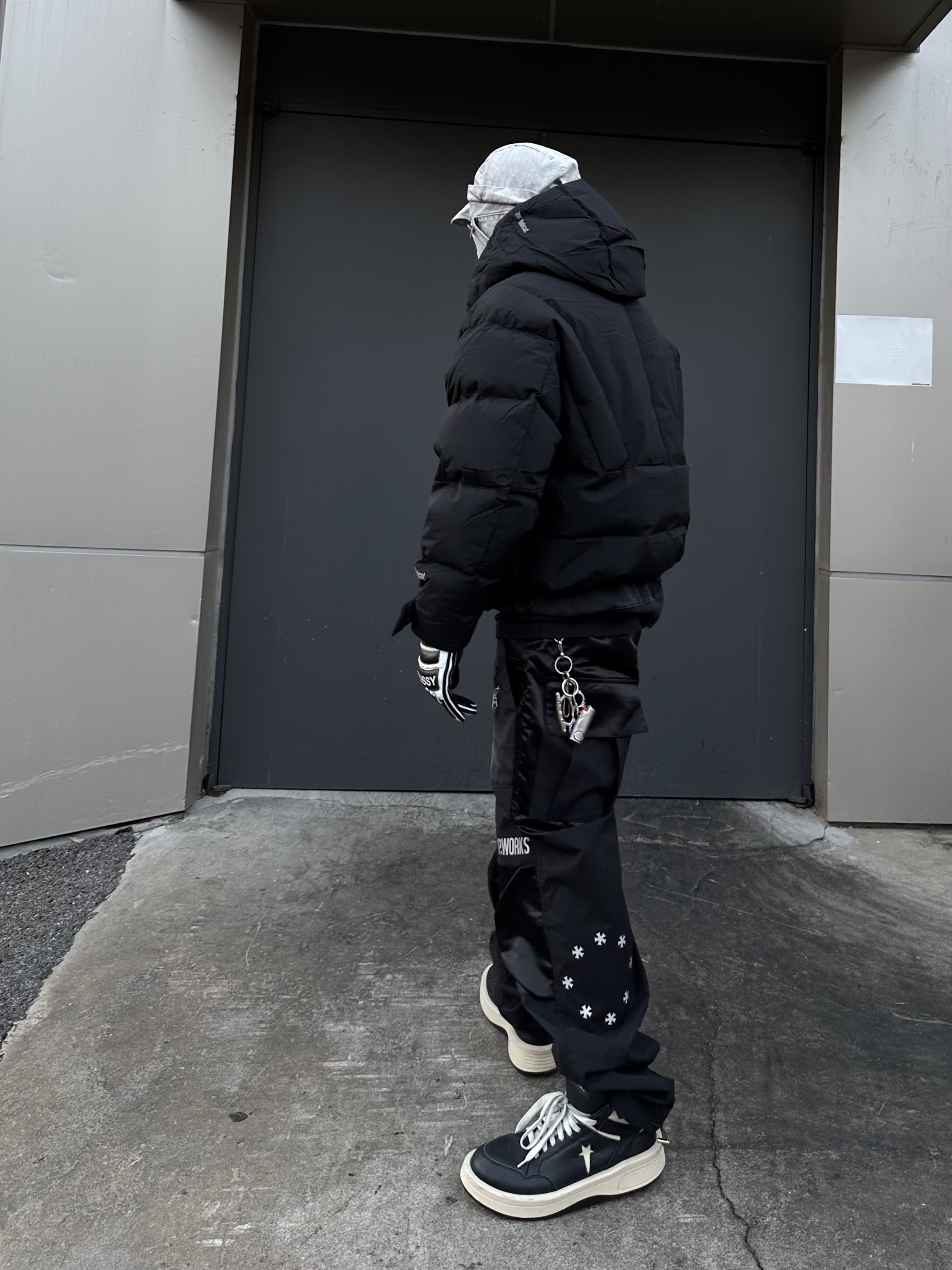 Stussy Leather Bike Gloves Black White, Wapworks Protective Shell 3-Layer Pants 착용 스타일 - 6