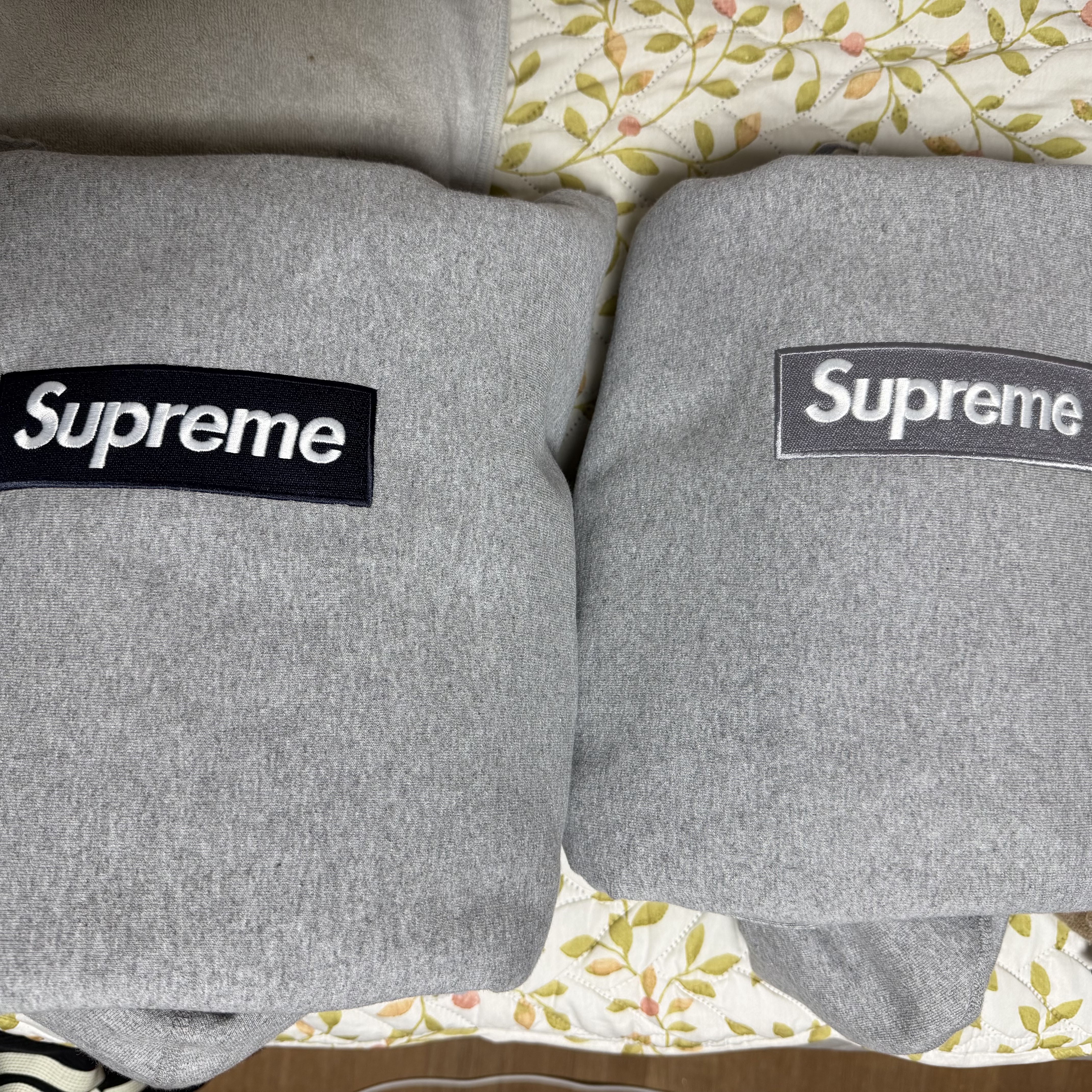 Supreme Box Logo Hooded Sweatshirt Heather Grey - 24FW, Supreme Box Logo Hooded Sweatshirt Heather Grey - 25FW 착용 스타일 - 1