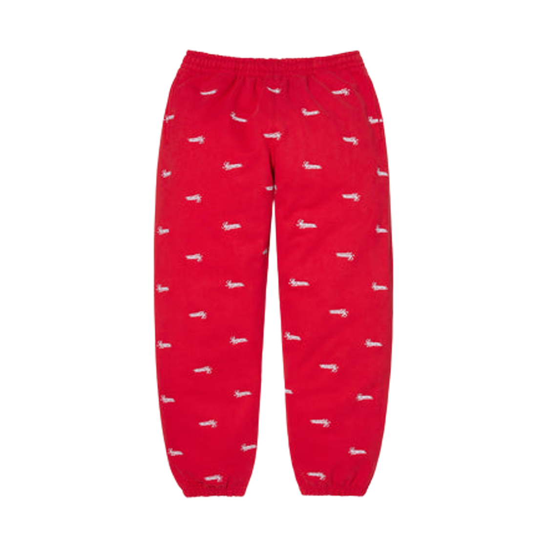 슈프림 리핏 스크립트 스웨트팬츠 레드 - 25FW(Supreme Repeat Script Sweatpant Red - 25FW) - 1