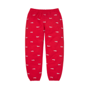 Supreme Repeat Script Sweatpant Red - 25FW