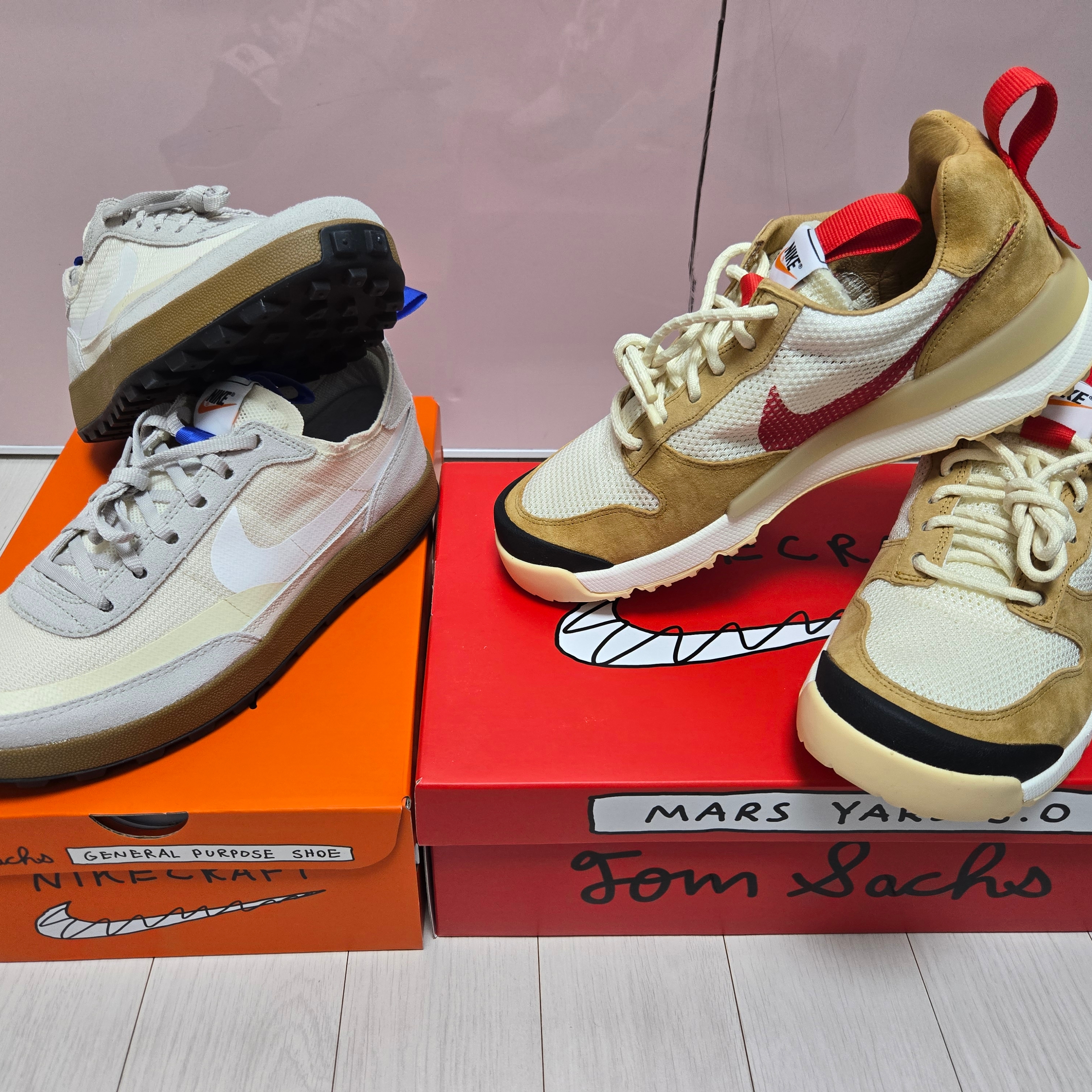 Nike x Tom Sachs General Purpose Shoe Light Cream 착용 스타일 - 5