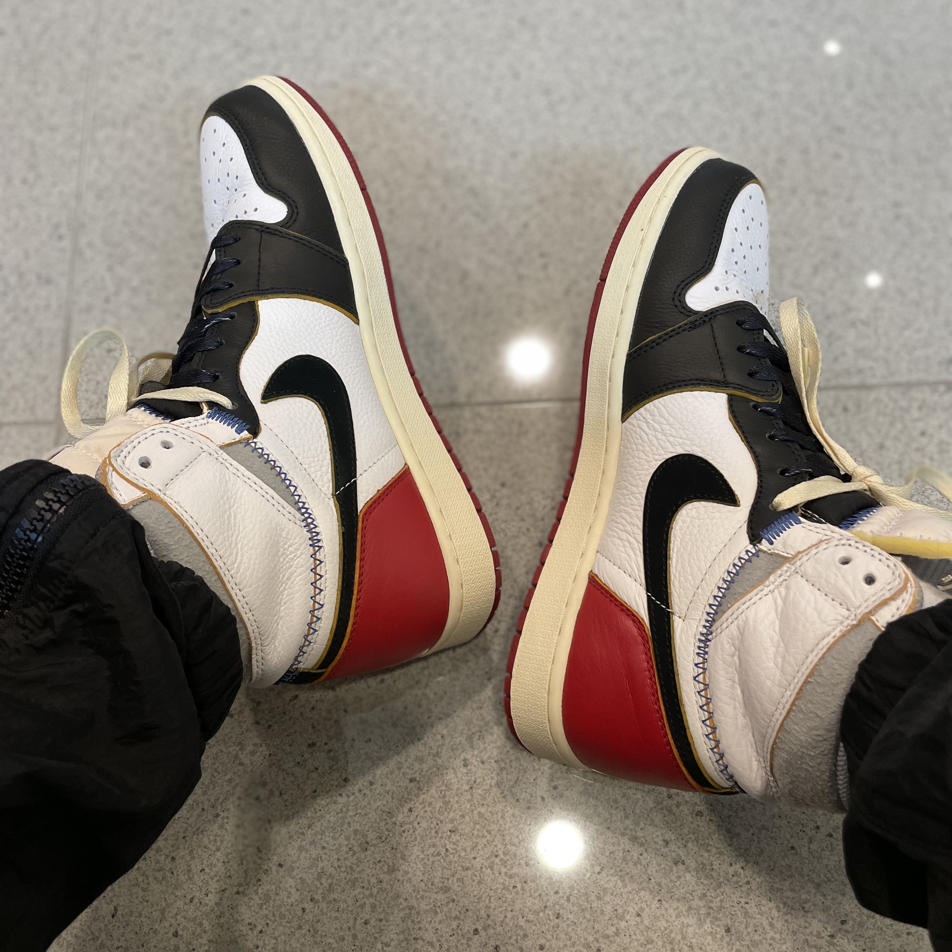 Jordan 1 x Union Retro High Black Toe 착용 스타일