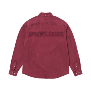 Supreme Applique Denim Shirt Washed Red - 25FW