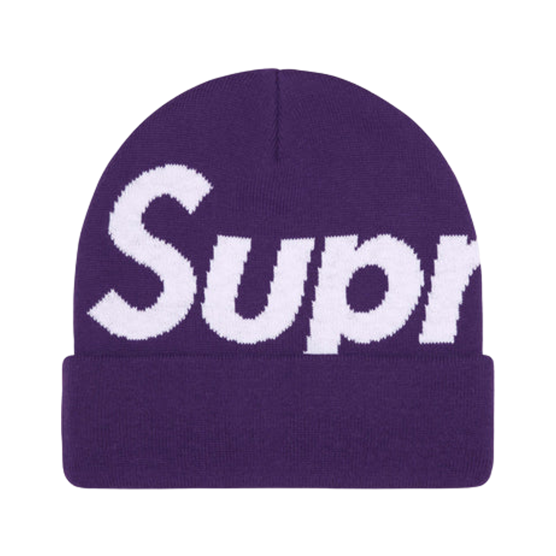 - Supreme Big Logo Beanie Purple - 25FW