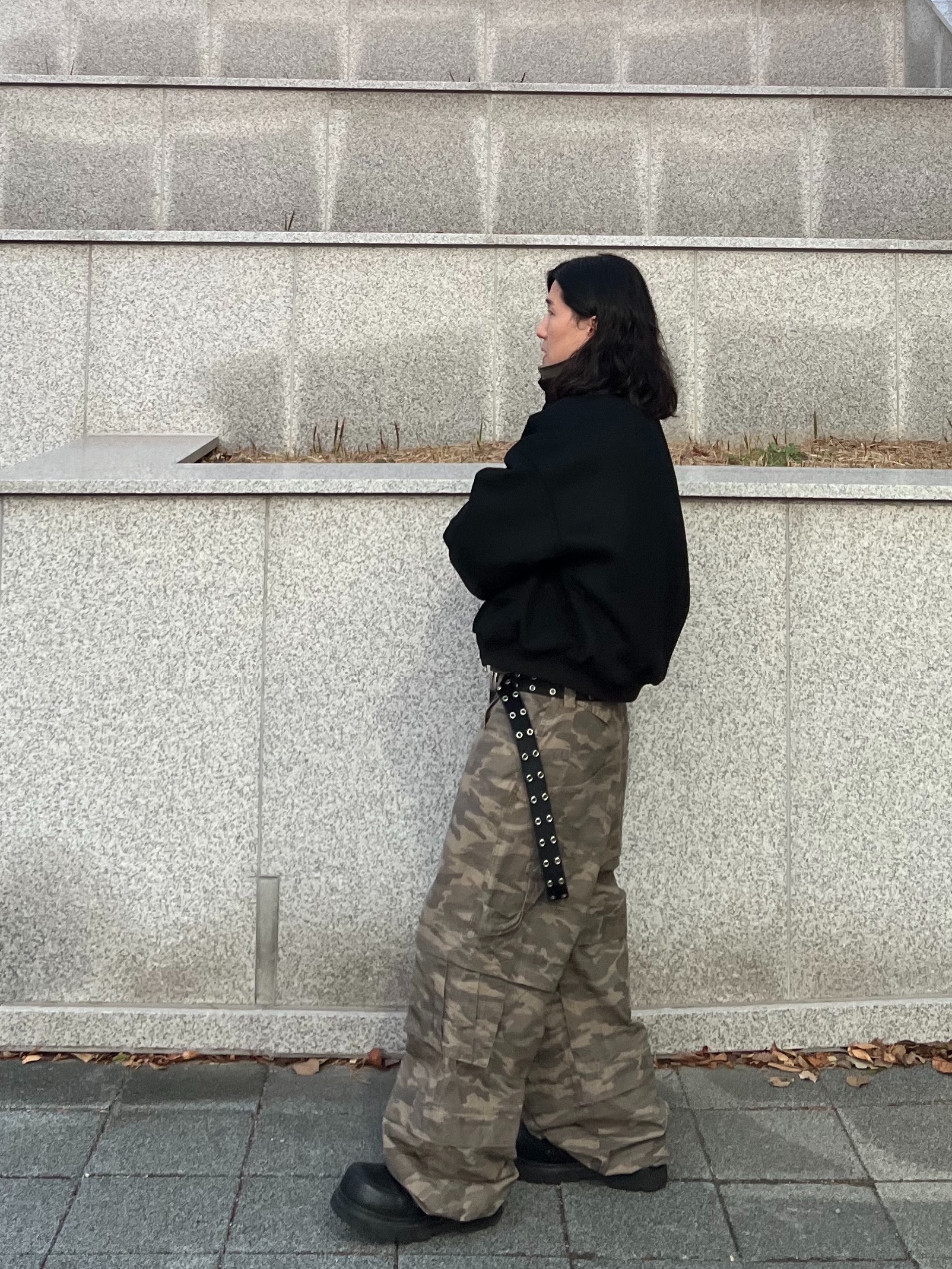 Undermycar Multi Patched Vintage Gaor Zip-Up Khaki - 25SS, [KREAM Exclusive] Kamien Titan Baggy Pants Kream Camo 착용 스타일 - 4