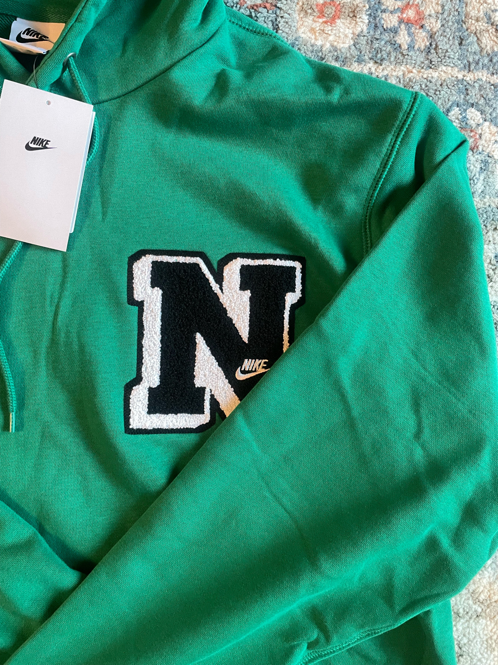 Nike Club Fleece French Terry Pullover Hoodie Malachite - Asia 착용 스타일 - 3