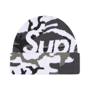 Supreme Camo Big Logo Beanie Snow Camo - 25FW