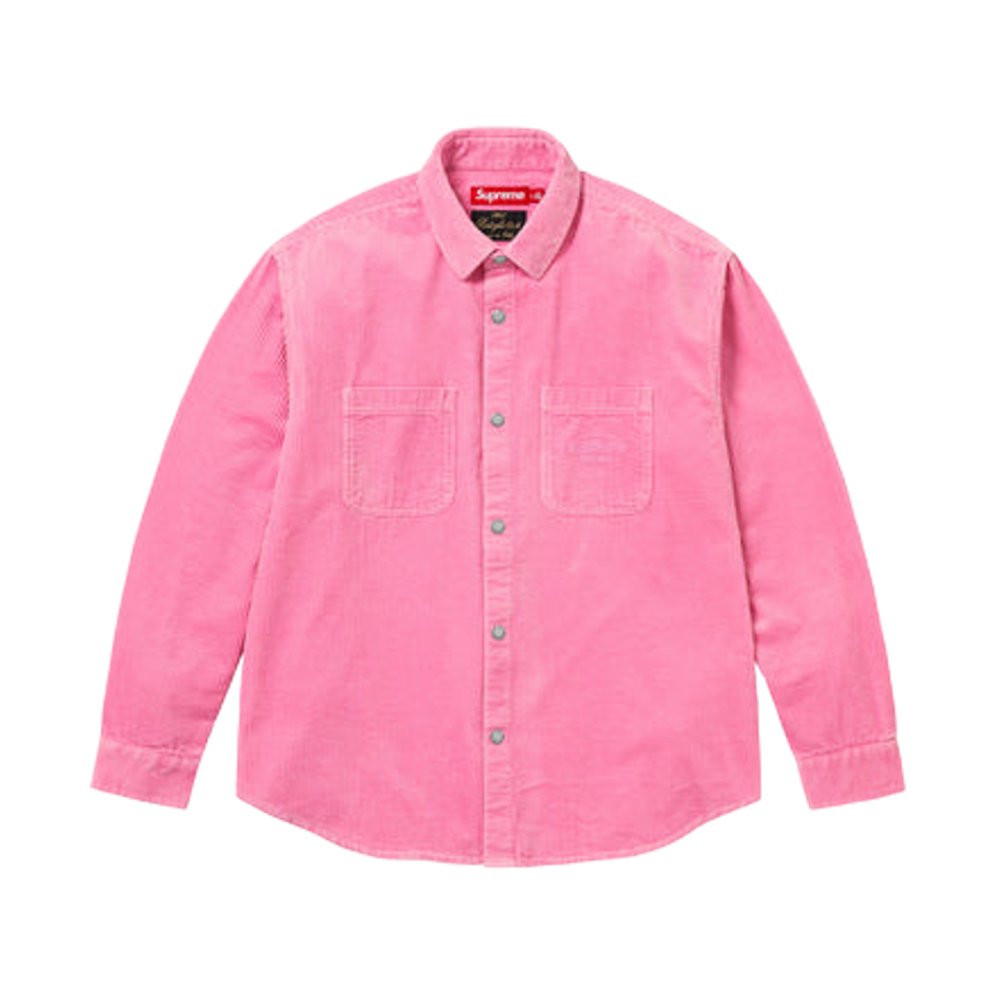 - Supreme Wide Wale Corduroy Snap Shirt Pink - 25FW