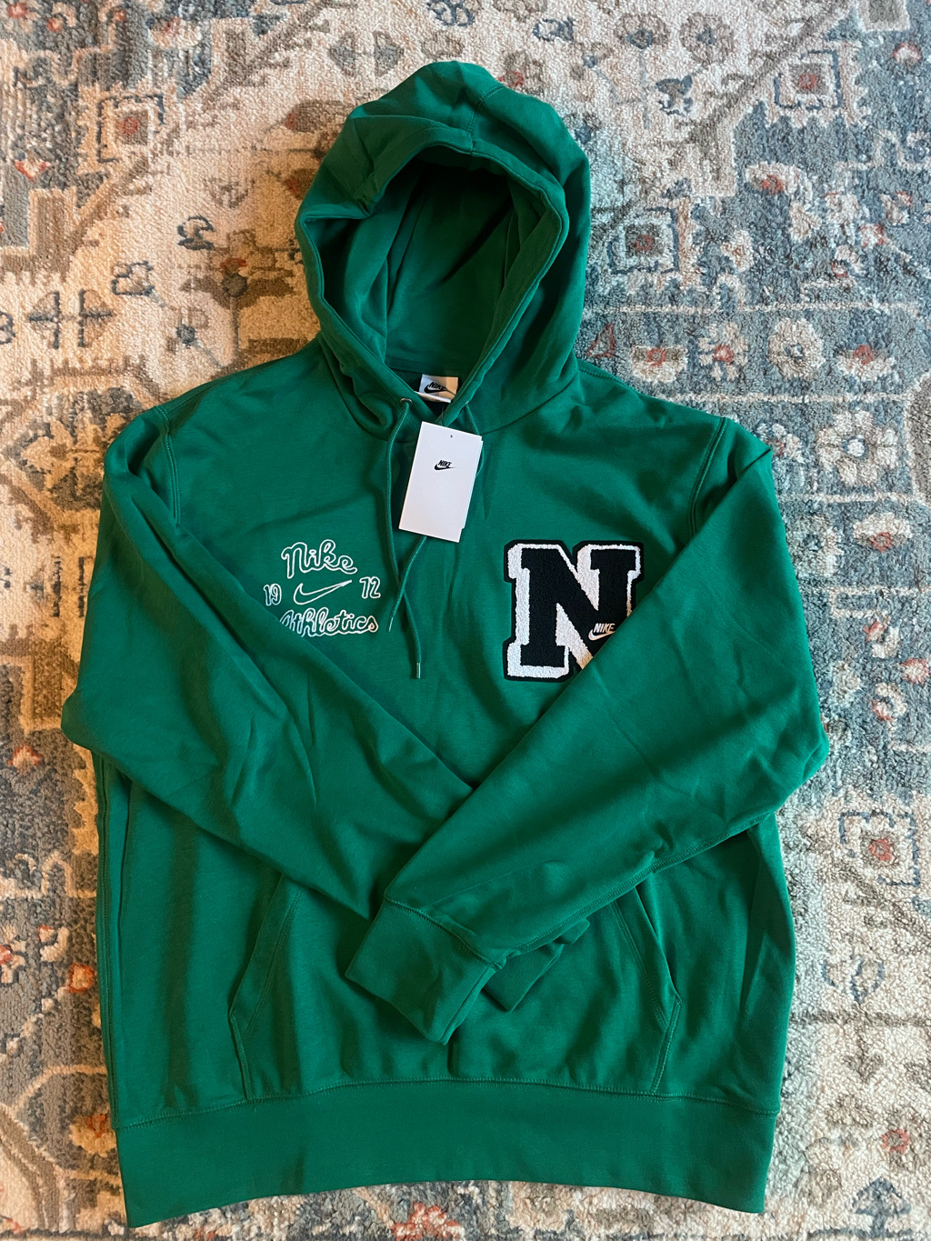 Nike Club Fleece French Terry Pullover Hoodie Malachite - Asia 착용 스타일 - 1