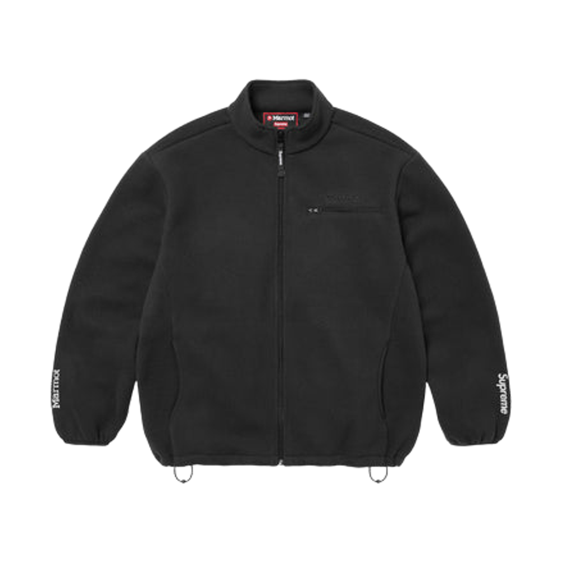 슈프림 x 마모트 플리스 자켓 블랙 - 25FW(Supreme x Marmot Fleece Jacket Black - 25FW) - 1