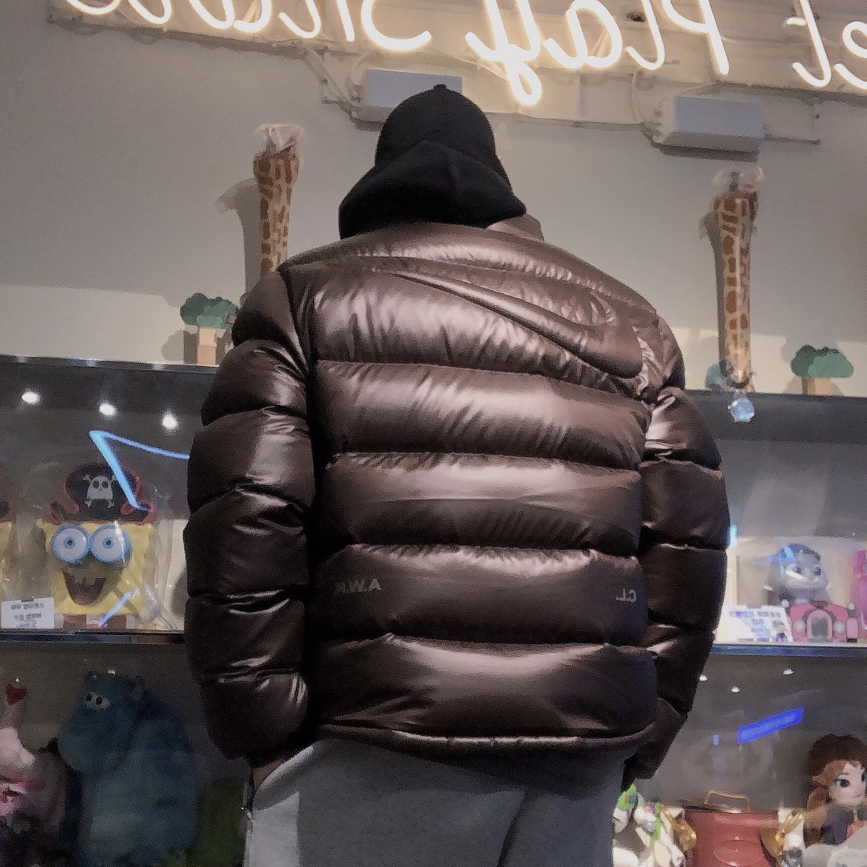 Nike x Drake Nocta Sunset Puffer Jacket Baroque Brown Olive Grey - Asia 착용 스타일