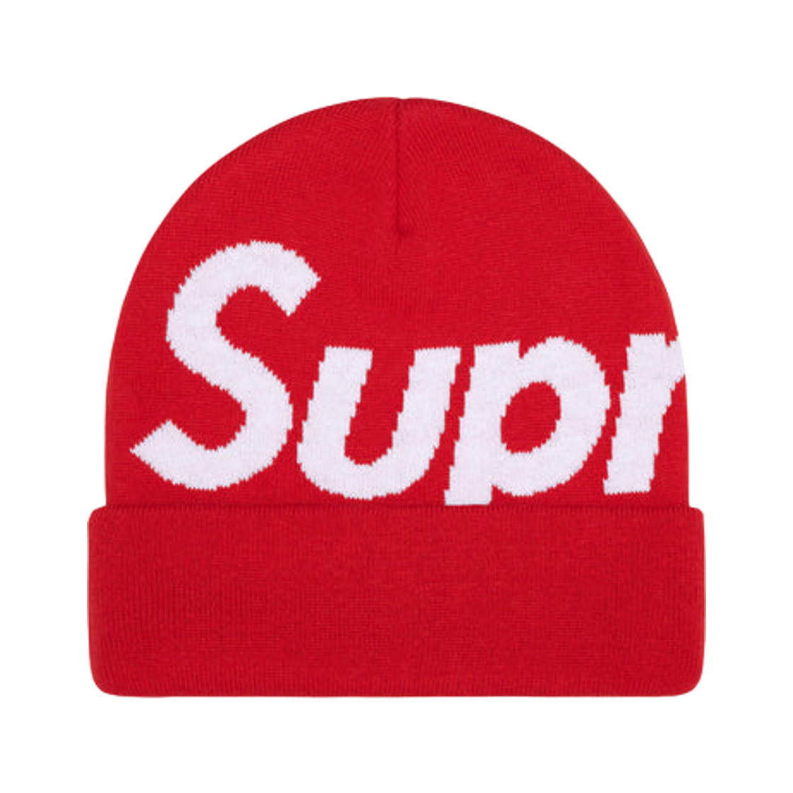- Supreme Big Logo Beanie Red - 25FW