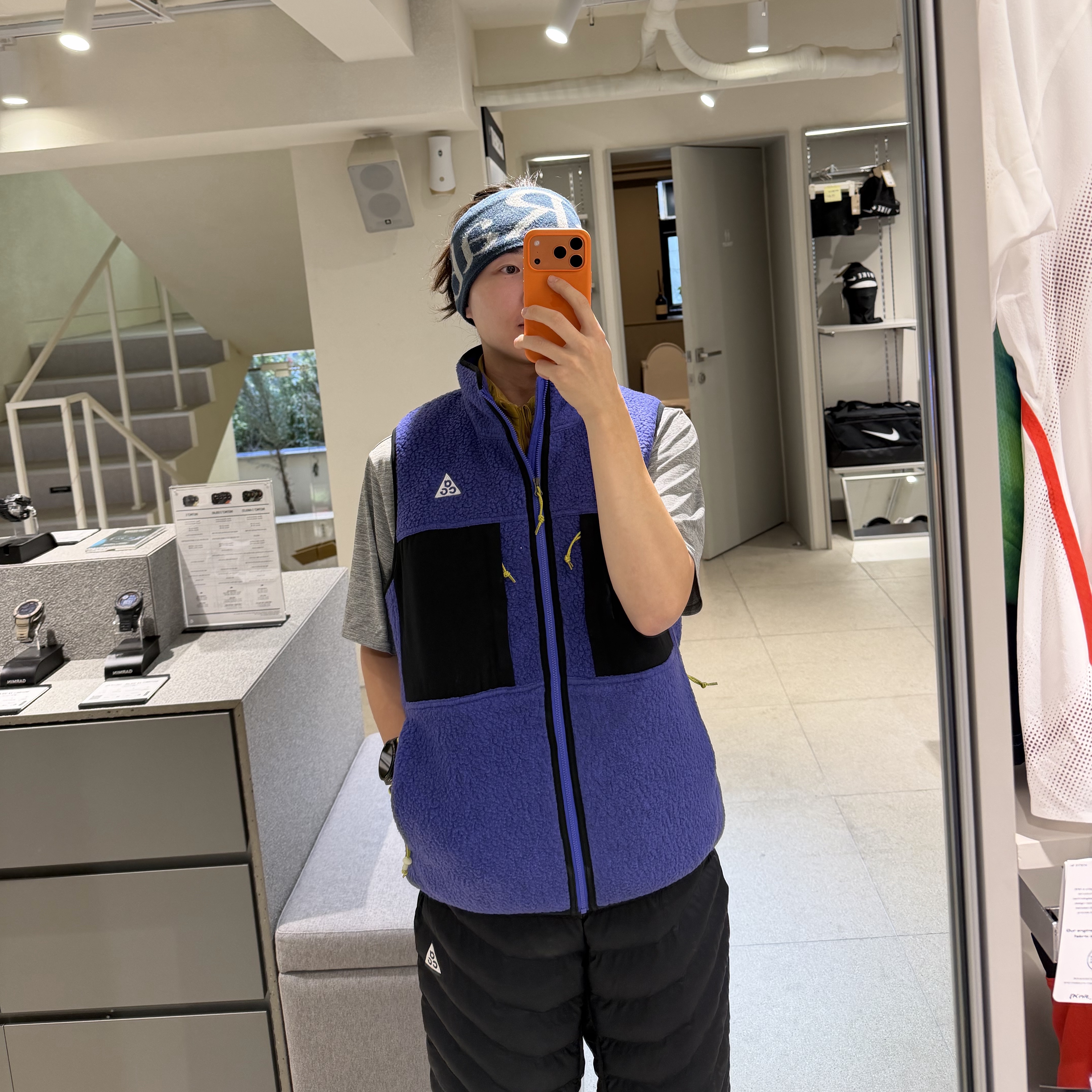 Nike ACG Arctic Wolf Vest Persian Violet Black - Asia 착용 스타일