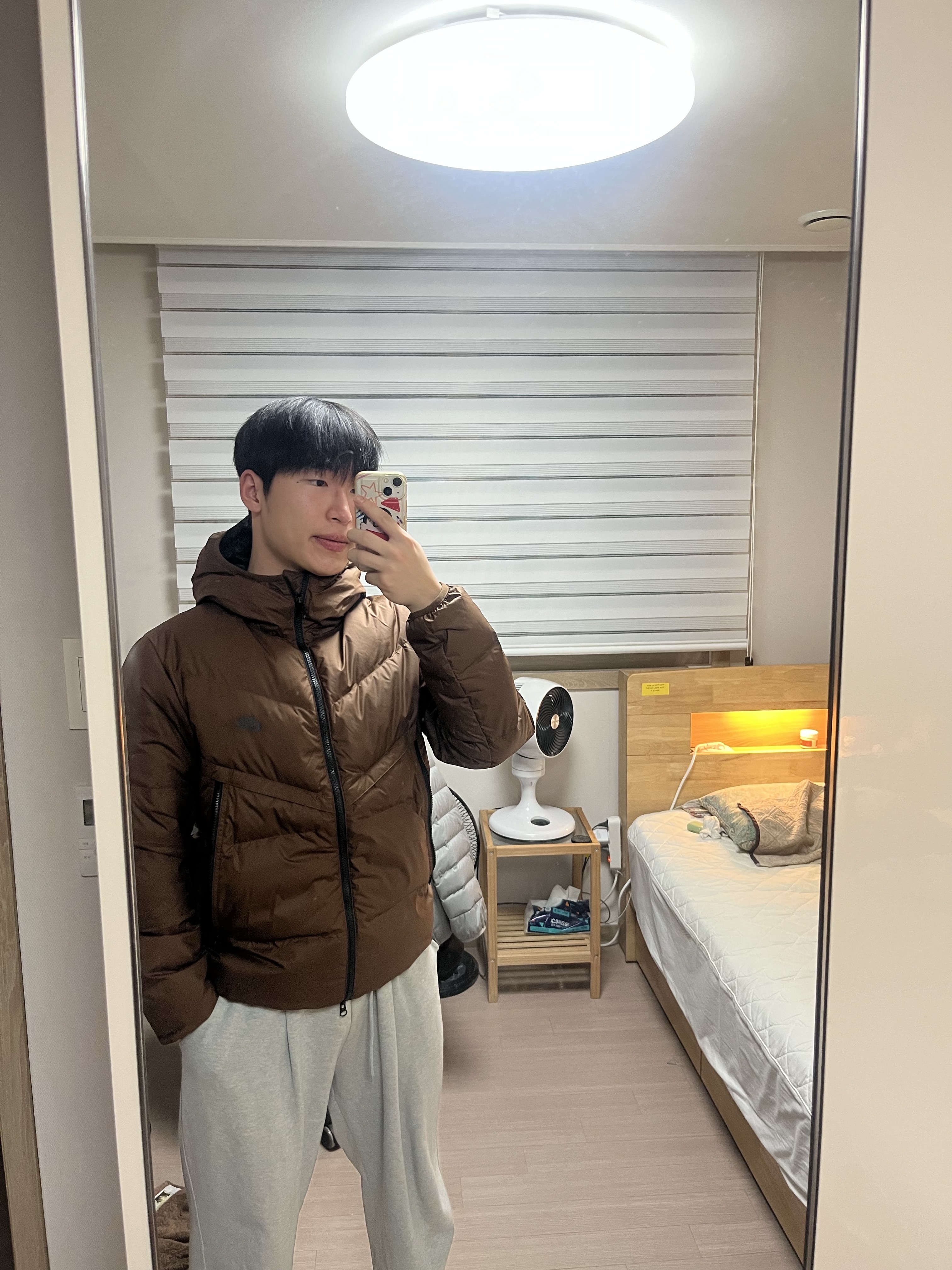 Nike NSW Storm-Fit Windrunner Hoodie Jacket Cacao Wow 착용 스타일