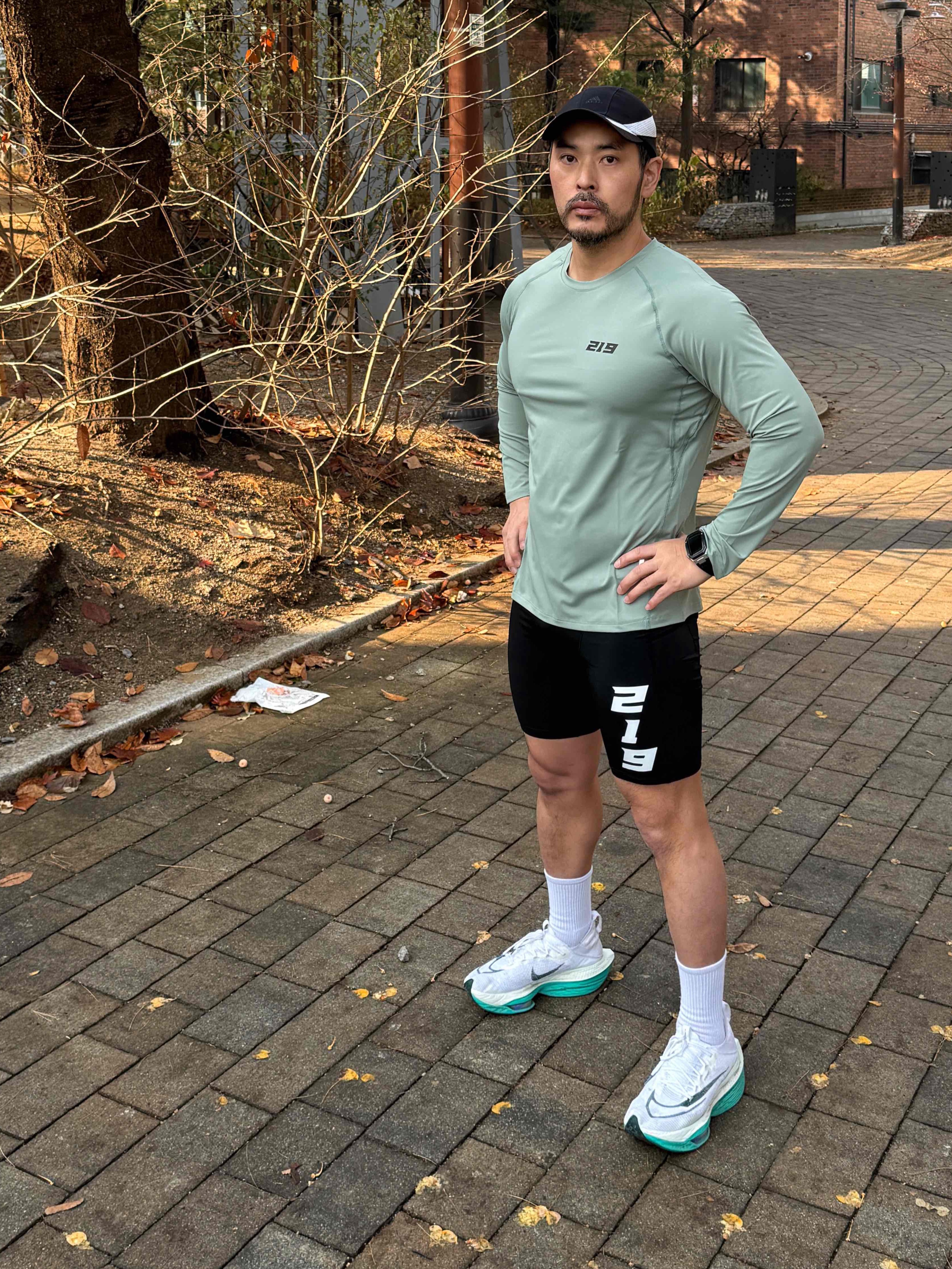 Nike Air Zoom Alphafly Next% 2 White Clear Jade 착용 스타일 - 3