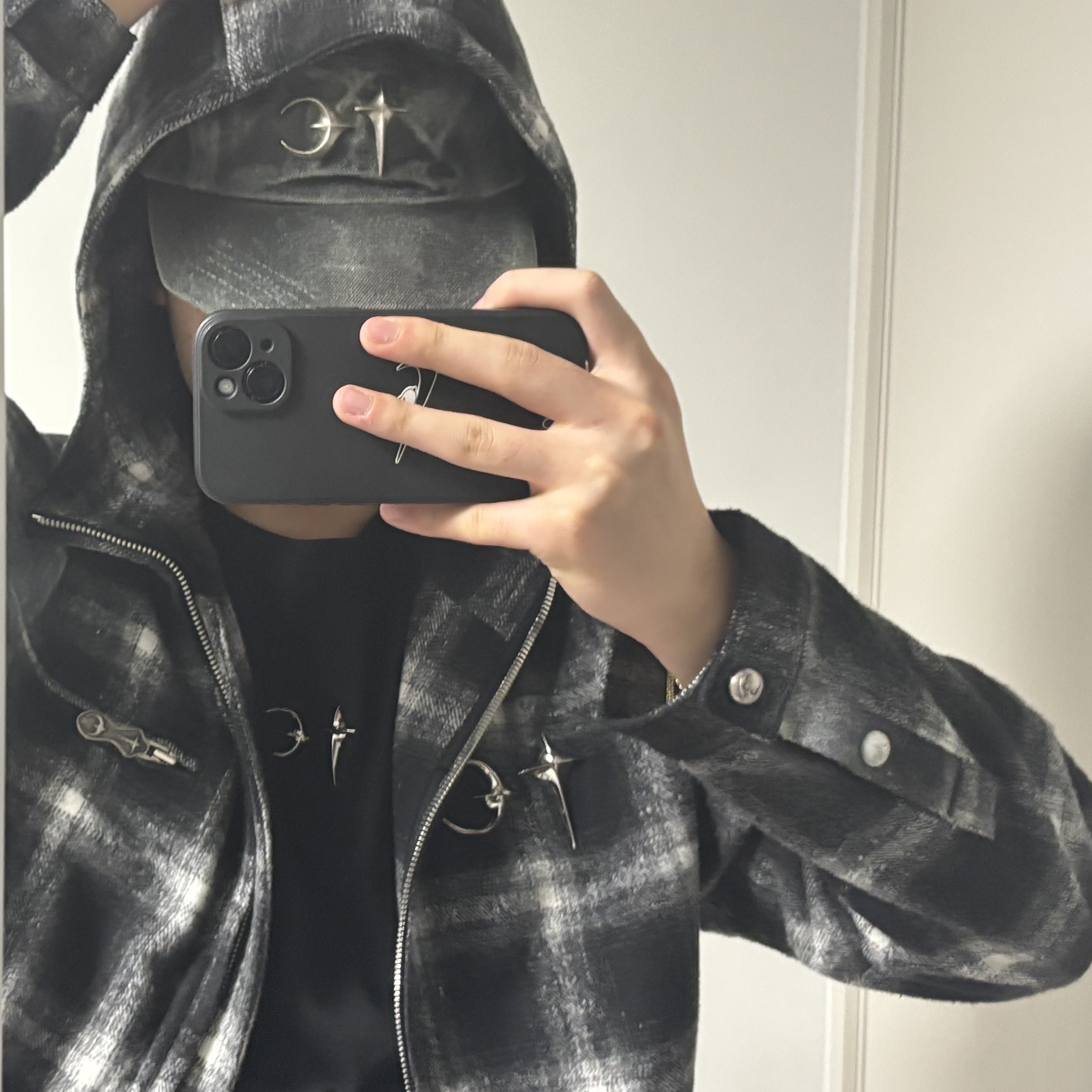 Thug Club Arab Sword Flannel Zip-Up Black, Thug Club Bio Army Cap Camo 착용 스타일
