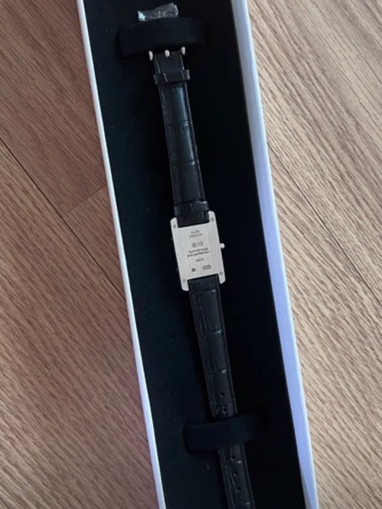 NUMBERING #1901 A13 Watch Bracelet Black/Silver 착용 스타일