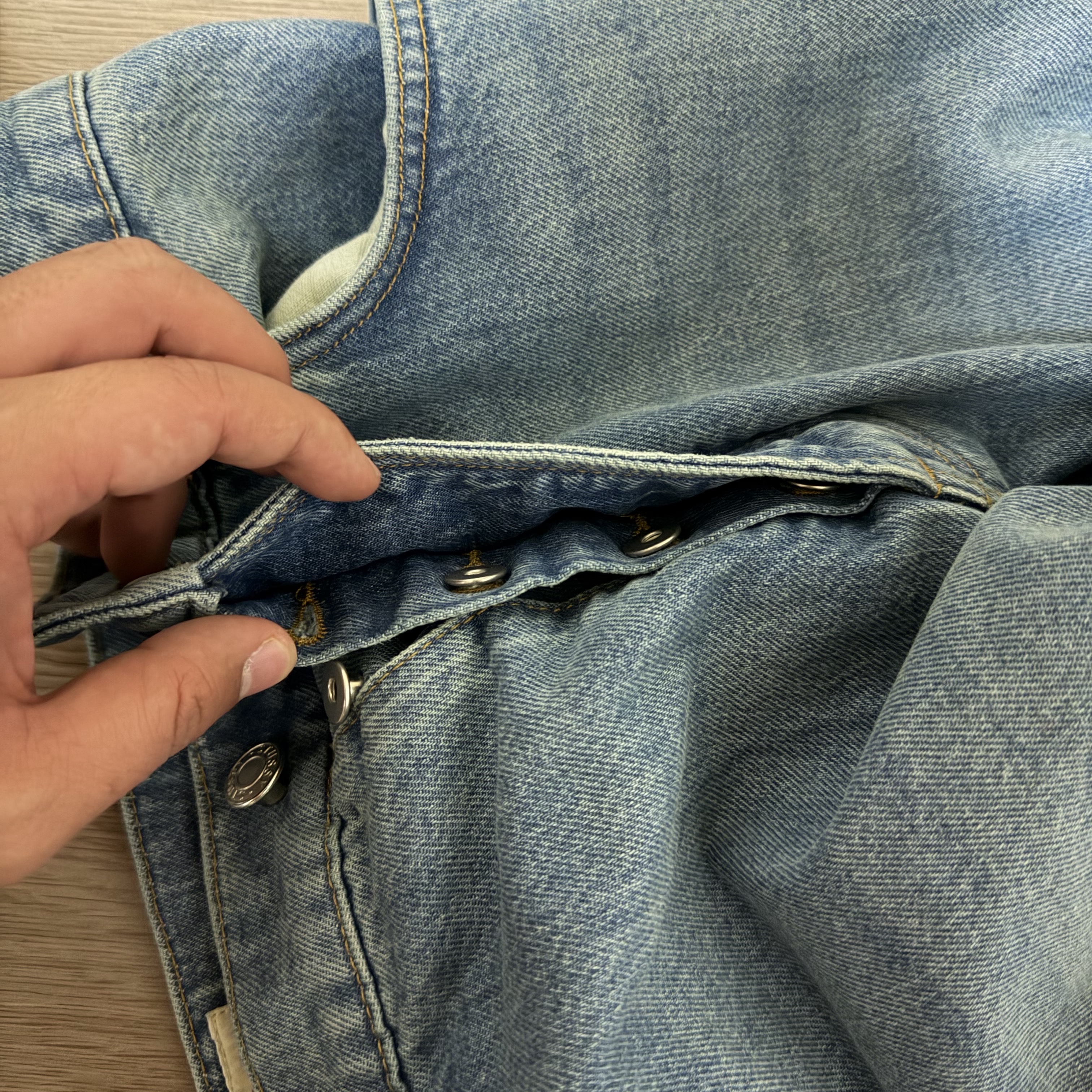 Stussy Denim Classic Jean Washed Blue 착용 스타일 - 2